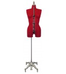 dress form Adjustable Sewing Dress Forms (ADF601, Red)